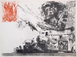 Kondor Béla. 12 db grafika ofszet reprodukciója. Bp., 1969, Corvina. Kicsit sérült papír mappában, j...