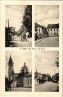 Körösbánya, Baia de Cris; Görögkeleti templom, utcaképek / Orthodox church, streets