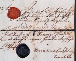 cca 1700-1900 7 db régi kézzel írt okmány: Buda: bírósági ügy leirata, Mohács: végrendelet, nyugtatv...