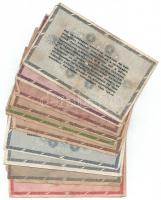 1946. 12db-os vegyes magyar adópengő bankjegy tétel T:III,III-