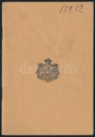 1922 Román útlevél / Romanian passport