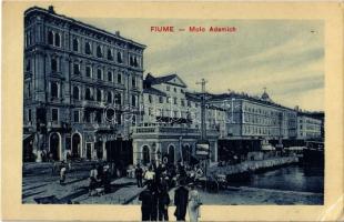 Fiume, Rijeka; Molo Adamich / pier market, industrial railway (EK)
