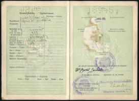 1930 Útlevél fénykép nélkül / Hungarian passport