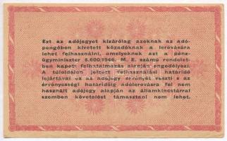 1946. 1.000.000AP fordított címer, "amelyekNEK" T:III