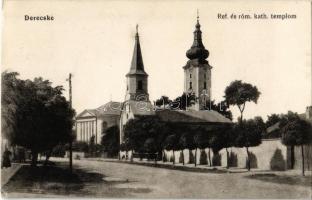1915 Derecske, Református templom, Római katolikus templom (EK)