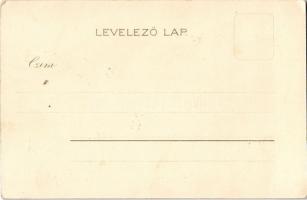 Győr, Püspökvár, Rába híd. Kunstanstalt "Kosmos" 73. litho s: Geiger R. (EK)