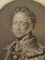 Esterházy Pál Antal herceg (1786-1866) király személye körüli miniszter rézmetszetű portréja. 28x20 ...