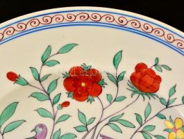 Herendi Oriental Garden mintás mélytányér, kézzel festett, jelzett, máz alatti hajszálrepedéssel, d:...