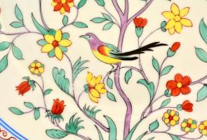 Herendi Oriental Garden mintás mélytányér, kézzel festett, jelzett, máz alatti hajszálrepedéssel, d:...