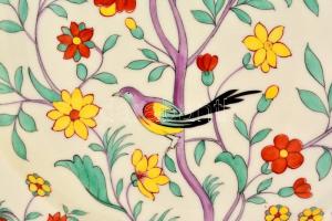 Herendi Oriental Garden mintás lapos tányér, kézzel festett, jelzett, máz alatti hajszálrepedéssel, ...