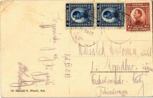 1923 Rab, Arbe; boat port with fishermen. Naklada N. Mihalic (EK)