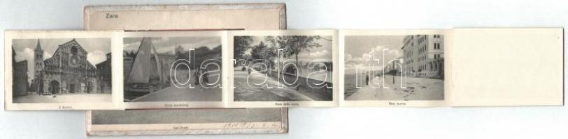 Zadar, Zara; Dall Ovest. Thick leporellocard (missing buckle)