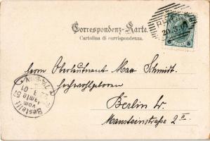 1901 Pola, Pula; Kaiserwald / Siana / Sijana Forest, restaurant. Art Nouveau, floral (EK)