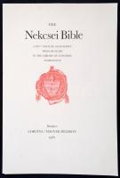 A Nekcsei Biblia legszebb lapjai. Egy lap bemutató a könyvhöz angol nyelvű magyarázattal. Kiadói papír védőtokban.
