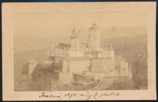 1874 Fraknó (Forchtenau, Forchtenstein), fotó, feliratozva, 6×10 cm / vintage photo