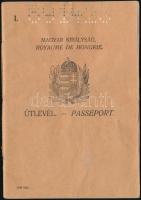 1928 Bp., A Magyar Királyság fényképes útlevele / Hungarian pssport