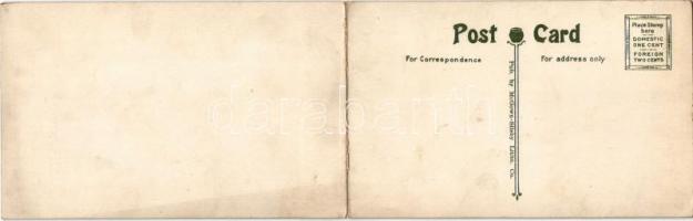 New York, Metropolitan Tower. Folding card (28 cm x 8,8 cm)