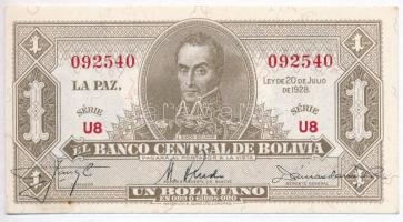 Bolívia 1928. 1B T:I Bolivia 1928. 1 Boliviano C:UNC Krause 128a