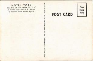 New York City, Hotel York, Optimo Cigards, Dinny & Rollins