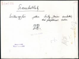 1972 Szombathely, székesegyház, Bojár Sándor pecséttel jelzett fotója, feliratozva, 24×18 cm