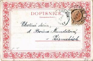 1898 (Vorläufer!) Hlinsko, Nadrazi a Hradiste, Námesti, Zámostí, Chrám P. Marie, Skola / railway sta...