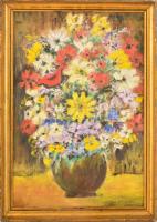 Iványi jelzéssel: Virágcsendélet. Olaj, vászon, keretben, 51×34 cm