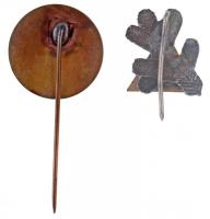 ~1920-1930 "MSZ" Magyar Síszövetség zománcozott fém kitűző (17mmx15mm) + ~1930-1940. &quot...