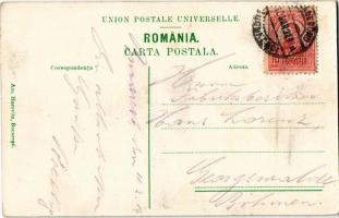 1914 Bucharest, Bucuresti; Calea Victorei, Piata Teatrului, Marele Hotel, Gaz Electricitale / street...