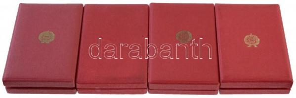 1965. "Szolgálati Érdemérem - A Haza Fegyveres Szolgálatában 10, 15, 20, 25 év" 4db zománc...