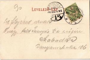 1905 Szeged, Vízvezeték telep, vízművek. Kiadja Gerő S. (kissé ázott sarok / slightly wet corner)