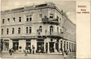 Szeged, Hotel Royal nagy szálloda, kávéház. Szilágyi Arthur műterméből (EB)
