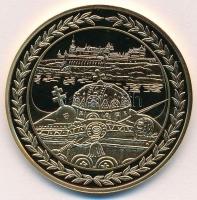 DN "Magyar Aranyóriások - Hunyadi Mátyás koronázása 1464" aranyozott Cu emlékérem (46mm) T...