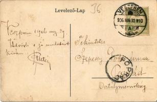 1906 Veszprém, Erzsébet sétány, Erzsébet királyné (Sisi) szobor (r)