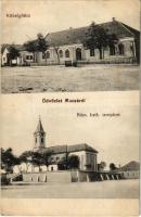 1917 Mocsa, Községháza, Római katolikus templom. Kiadja a Fogyasztási Szövetkezet