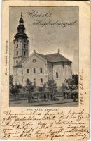 1904 Hajdúdorog, Görögkatolikus templom. Nyomta Grünfeld (fa)
