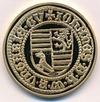 DN "Magyar aranypénzek utánveretben - V. László dukát" aranyozott Cu emlékérem, "COPY...