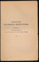 Marczali Henrik: A nemzetiség történetbölcseleti szempontból. Népszerű Főiskola Könyvtára 1. Bp., 19...