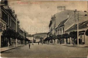 1911 Esztergom, Széchenyi tér, üzletek. Kiadja Kaufmann Ferenc (r)