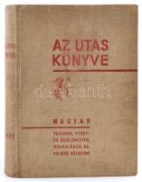 Az utas könyve. Magyar utazási kézikönyv és útmutató. Városok, gyógyfürdők, üdülő- és nyaralóhelyek, egészégügyi, sport- és turisztikai intézmények részletes ismertetője. Bp., 1935, Országos Magyar Weekend Egyesület, X+16+698+1 p.+ 6 t.(ebből 1 színes)+ 2 kihajtható térkép (az egyik szakadt, a másik kiszakadt.) Első kiadás. Szövegközti képekkel, korabeli reklámokkal illusztrált. Kiadói egészvászon-kötés, kissé kopott borítóval, intézményi bélyegzővel, a végén pár hiányzó lappal.