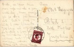 ~1930 Bucharest, Bucuresti; Vedere din Mosi / square, market, tram, Restaurant Unicum Berari, shop o...