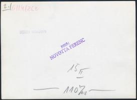 1961 Albert Flórián labdarúgó, Novotta Ferenc pecséttel jelzett fotója, 13×18 cm