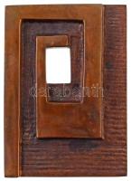 Szöllőssy Enikő (1939-) 1980. "20. Miskolci TV Fesztivál 1980" Br emlékplakett (69x95mm) T...