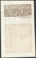 1807 Kolozsvár, uralkodói rendeletről szóló hirdetmény a bőrökre kivetett vám mértékéről, magyar nye...
