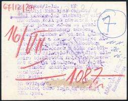 1968 Károlyi Mihályné gróf Andrássy Katinka (1892-1985) Rodolfo társaságában, feliratozott sajtófotó...