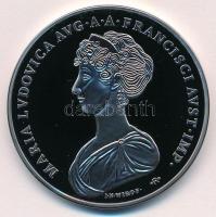 DN "MARIA LUDOVICA AUG.A.A. FRANCISCI AUST.IMP. - RECTE ET CANDIDE" ezüstözött fém "R" jelzésű replika emlékérem (46mm) T:PP