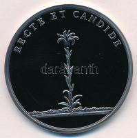 DN "MARIA LUDOVICA AUG.A.A. FRANCISCI AUST.IMP. - RECTE ET CANDIDE" ezüstözött fém "R...