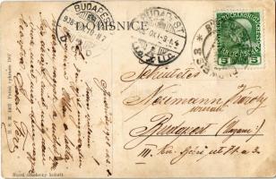 1908 Ceské Budejovice, Budweis; Kasárna c.a.k. zemské obrany / military barracks (EK)