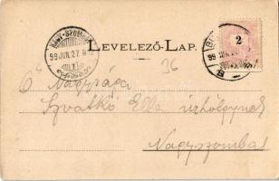 1899 Budapest XII.  Svábhegy, Templom tér, piaci árusok (EK)