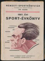 1927. évi sport-évkönyv, Bp., 1927 Nemzeti Sport Lapkiadó. Kiadói papírkötésben