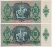 1936. 10P (2x) sorszámkövetők T:I-,II